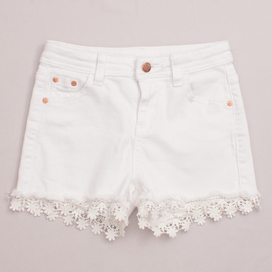 Milkshake White Denim Shorts