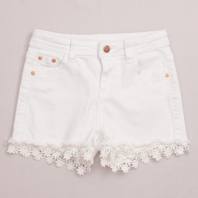 Milkshake White Denim Shorts
