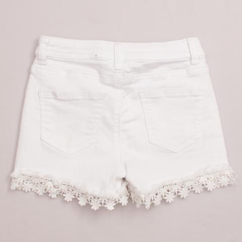 Milkshake White Denim Shorts