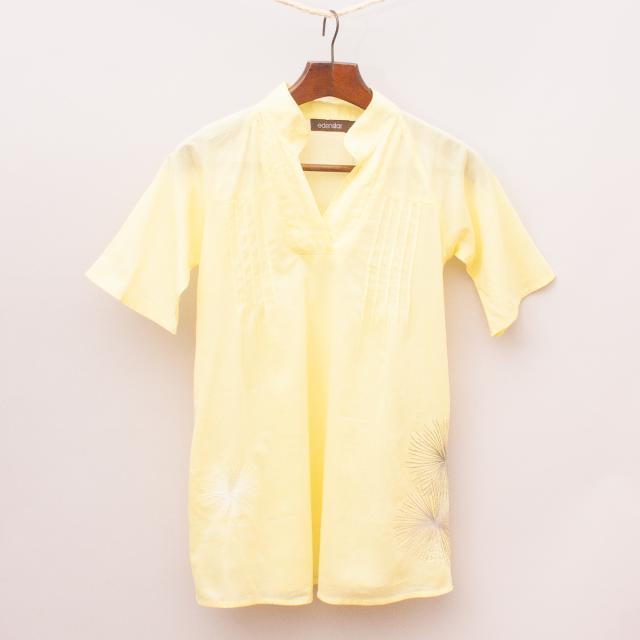 Eden Star Sheer Yellow Dress