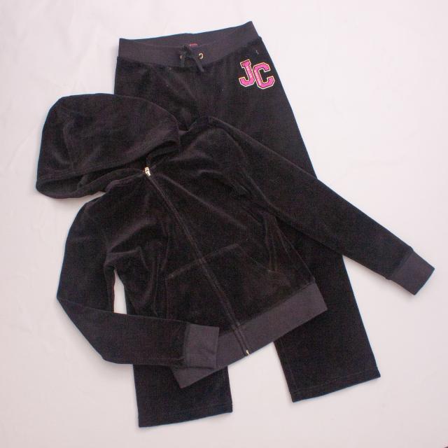 Juicy Couture Black Velour Sweatsuit