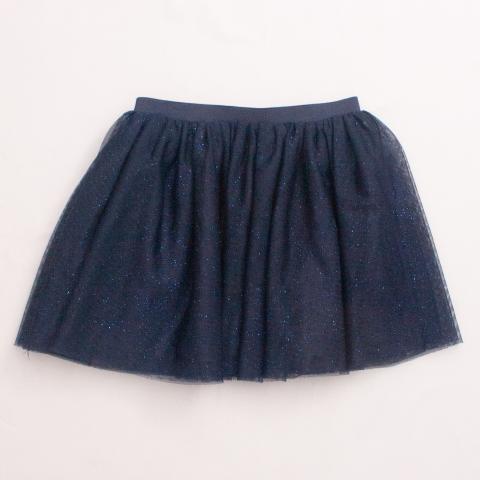 H&M Navy Blue Tulle Skirt