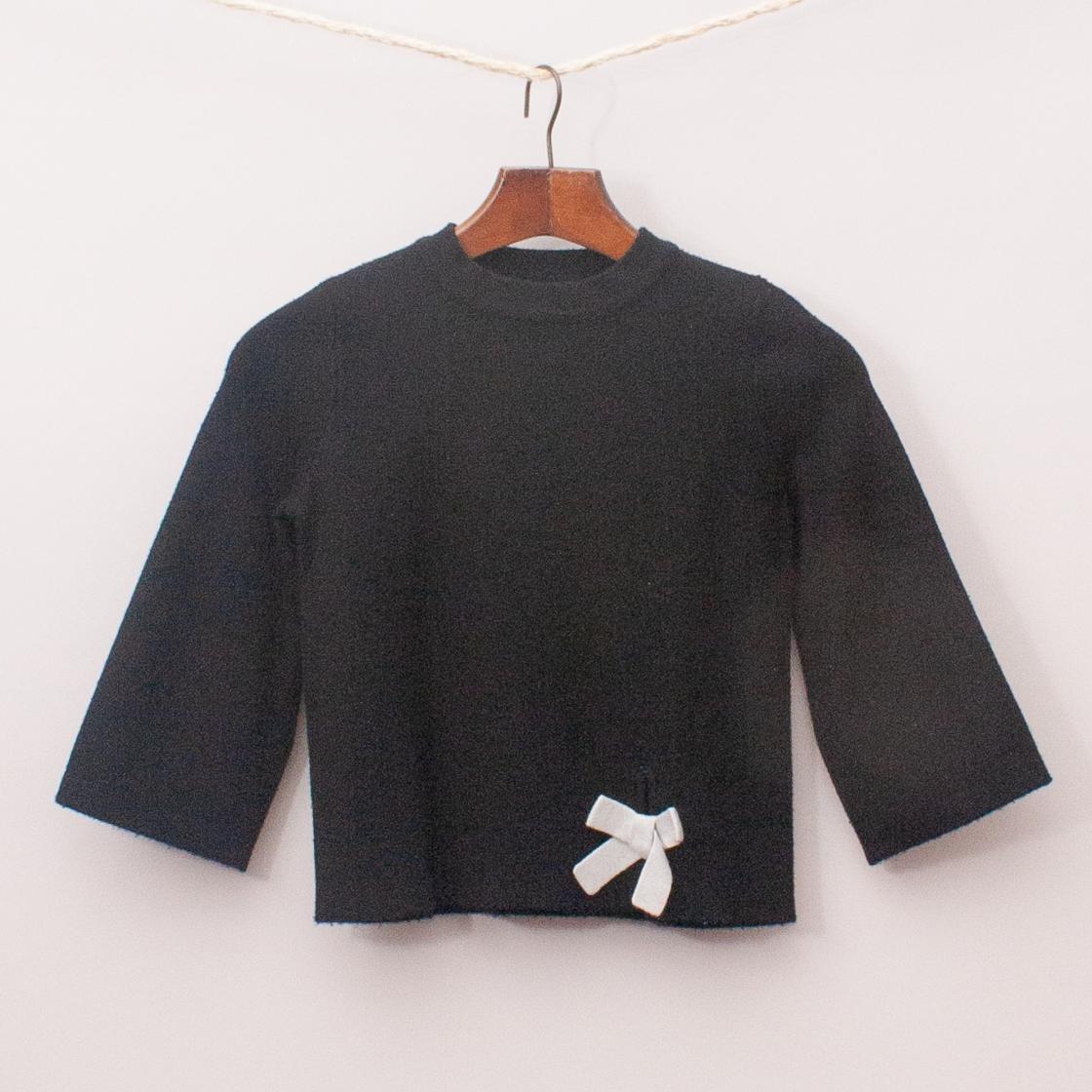 Black Bow Jumper