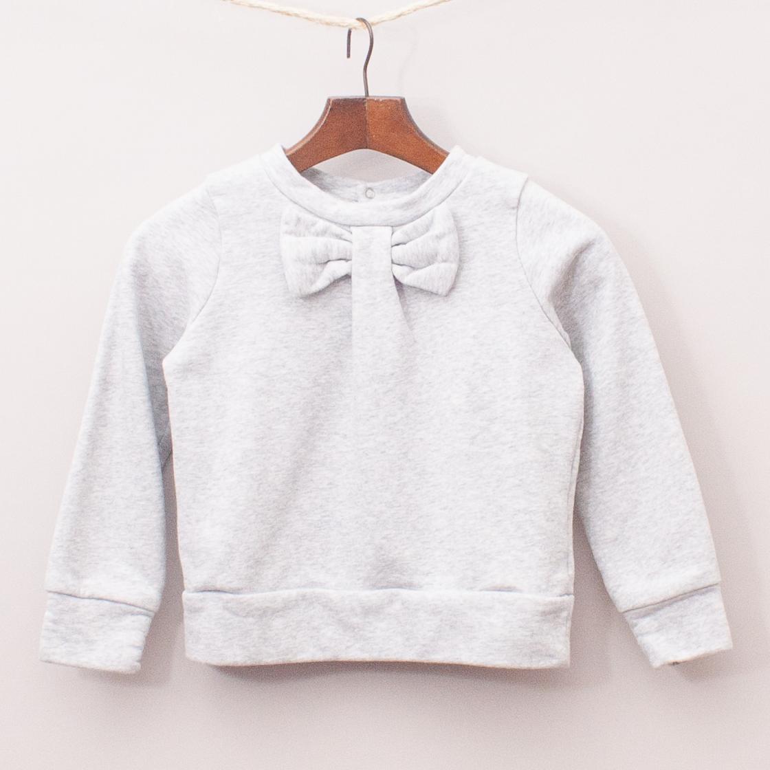 Grey Bow Jumper