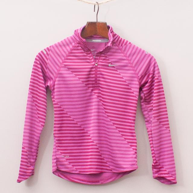 Nike Striped Sports Jumper