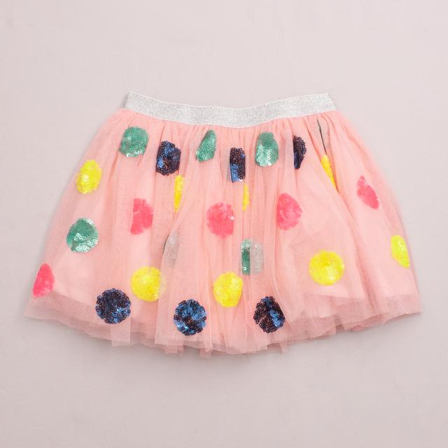 Seed Sequin & Tulle Skirt