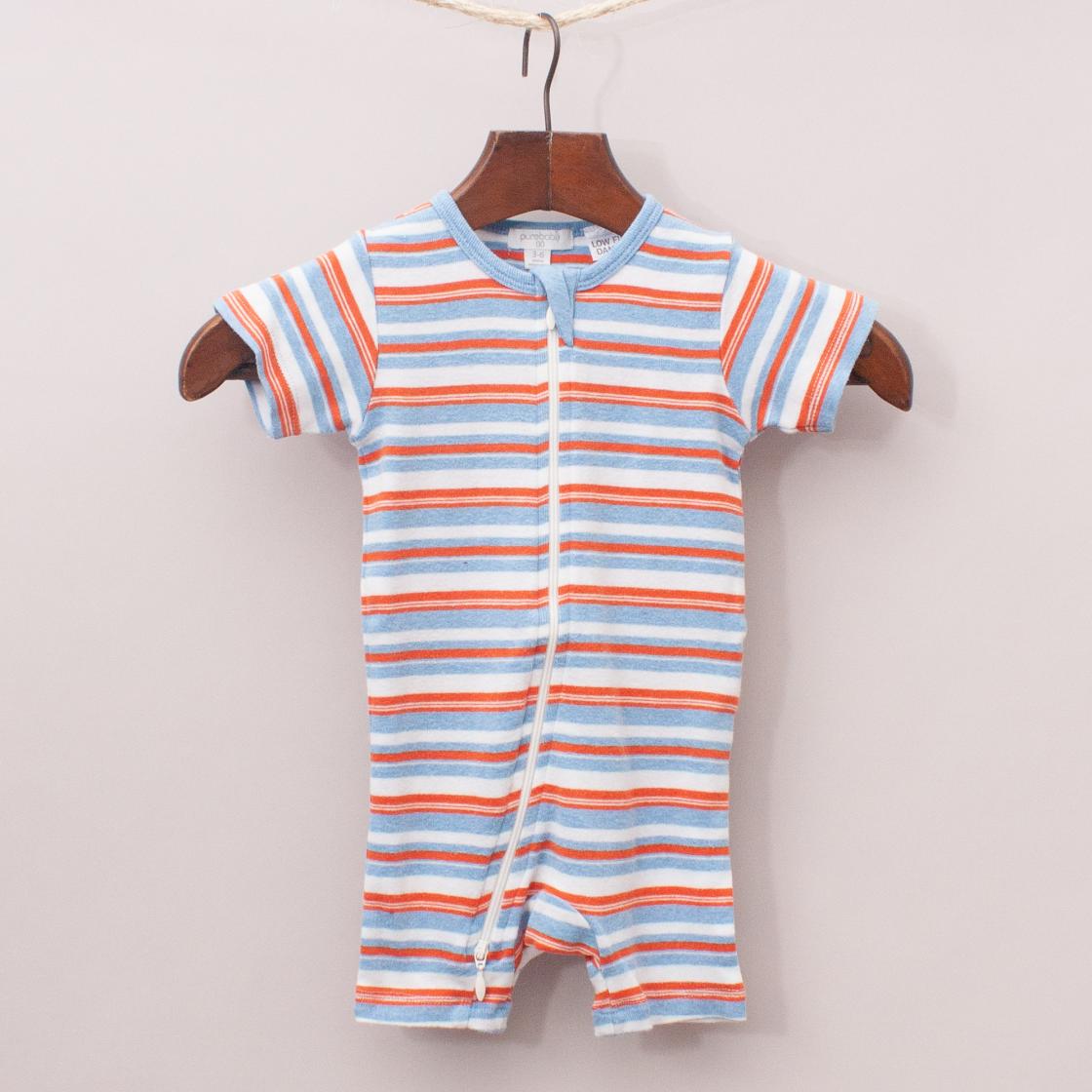 Purebaby Striped Romper