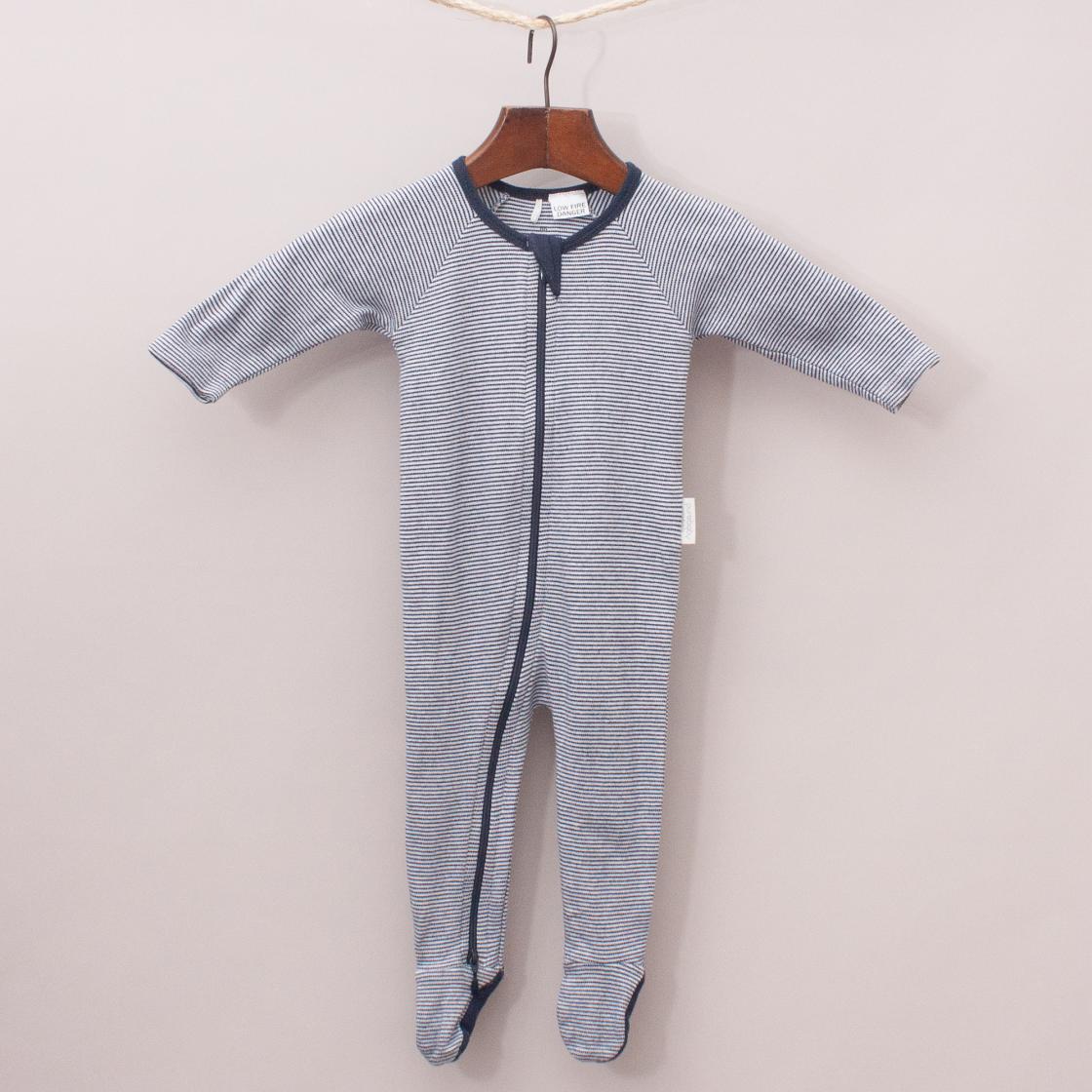 Purebaby Organic Cotton Striped Romper