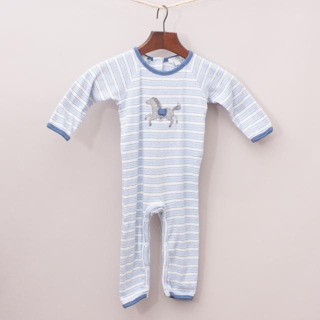 Purebaby Organic Cotton Horse Romper