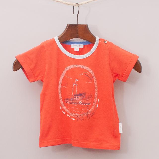 Purebaby Organic Cotton Ship T-Shirt