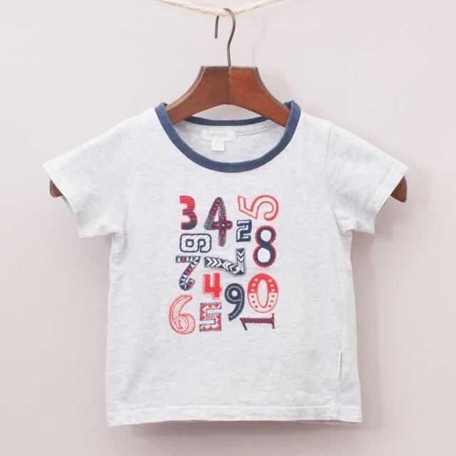 Purebaby Organic Cotton Numbers T-Shirt