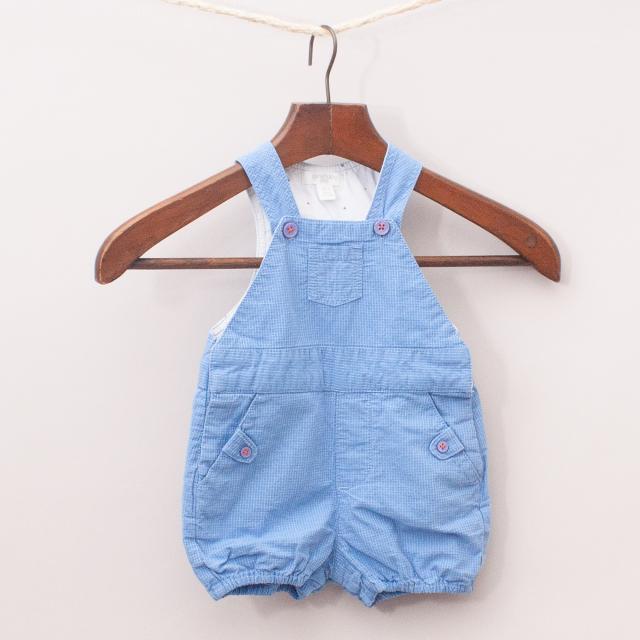 Purebaby Blue Overalls 