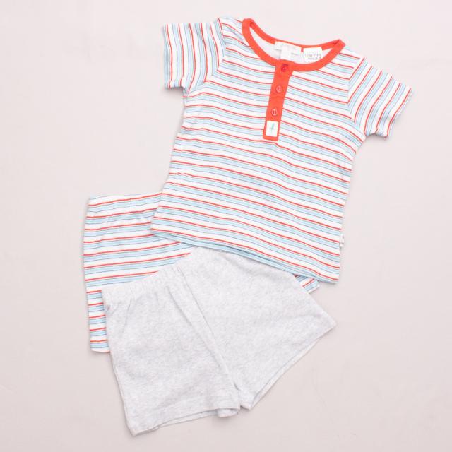 Purebaby Striped Pyjamas